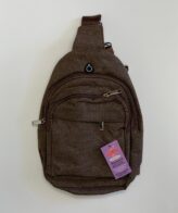 2 in 1 * Backpack & Cross Body Messenger Bag - Khaki Color