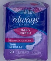 Always Daily Panty Liners 20 Count