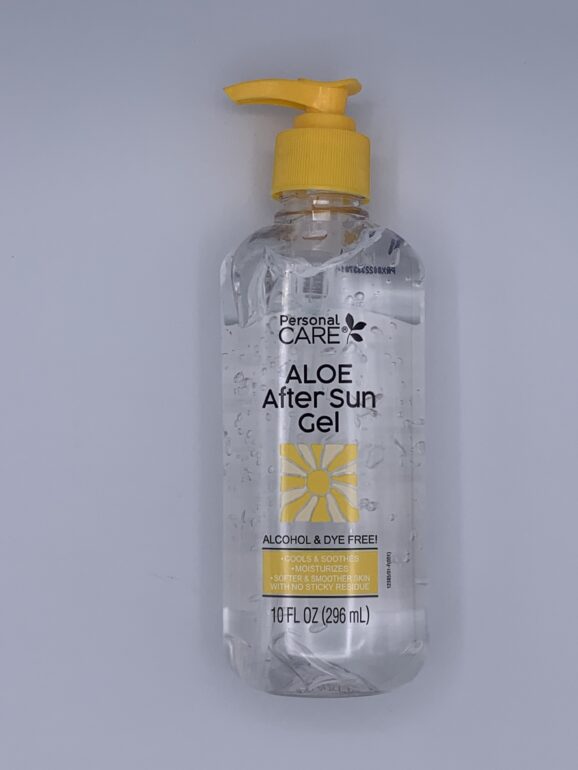 Aloe After Sun Gel  *  Alcohol & Dye Free  *  XL 10oz Bottle with Pump Suntan Sun Tan