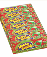 Hubba Bubba Gum* Strawberry Watermelon * 5 pcs, 18 ct.