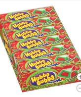 Hubba Bubba Gum* Strawberry Watermelon * 5 pcs, 18 ct.