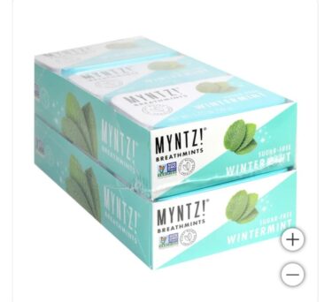 MYNTZ!  Breathmints - Sugar Free  -  Wintermint, 1.75 oz.   12-count
