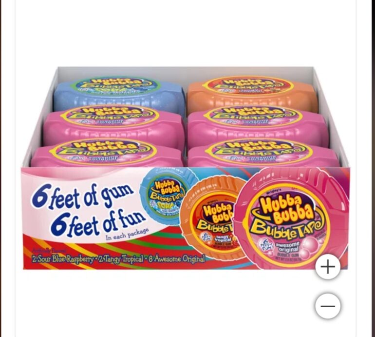 Hubba Bubba Bubble Gum Tape, Variety Pack, 2 oz, 12-count