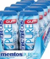 Mentos Pure Fresh Sugar Free Gum, Fresh Mint, 15 Pieces, 10-count