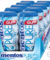 Mentos Pure Fresh Sugar Free Gum, Fresh Mint, 15 Pieces, 10-count
