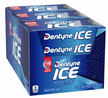 Dentyne Ice Sugar Free Gum, Peppermint, 12-count