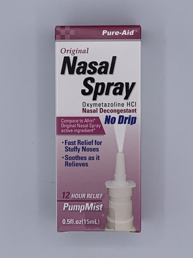 Nasal Spray No Drip Original 0.5 oz  Pure-Aid