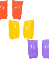 Plain Arm Bands - Heavy Duty Vinyl - Age 6-12 - 11.8" x 5.9" - 3 Assorted Colors