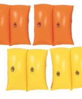 Roll-Up Arm Bands - Heavy Duty Vinyl - Age 3-6 - 8" x 8" - 2 Assorted Colors