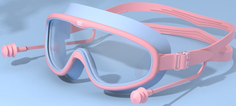 Swimming Goggles for Kids - Silicone Gasket & Strap