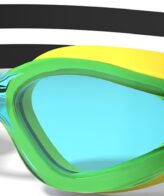 Swim Goggles for Adult - Silicone Gasket & Strap
