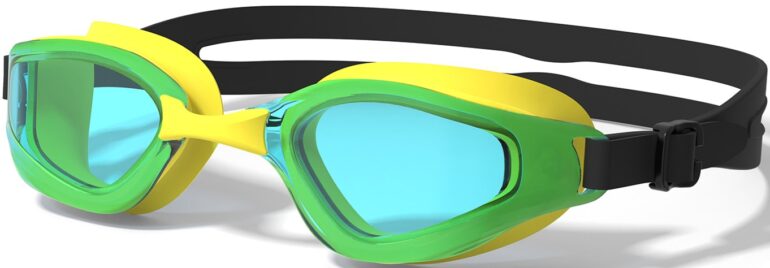 Swim Goggles for Adult - Silicone Gasket & Strap