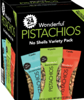 Wonderful Pistachios, No Shell, Variety Pack, .75 oz, 24-count
