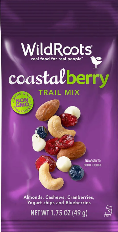 WildRoots Trail Mix, Coastal Berry Blend, 1.75 oz, 12-count