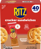 RITZ Cracker Sandwiches, Peanut Butter, 40-count