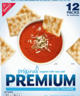 Premium Saltine Crackers, Original, 48 oz, 12-count
