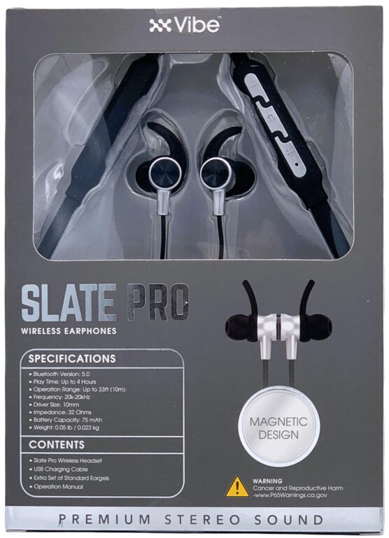Vibe  Slate Pro  Bluetooth  Wireless  Earphones