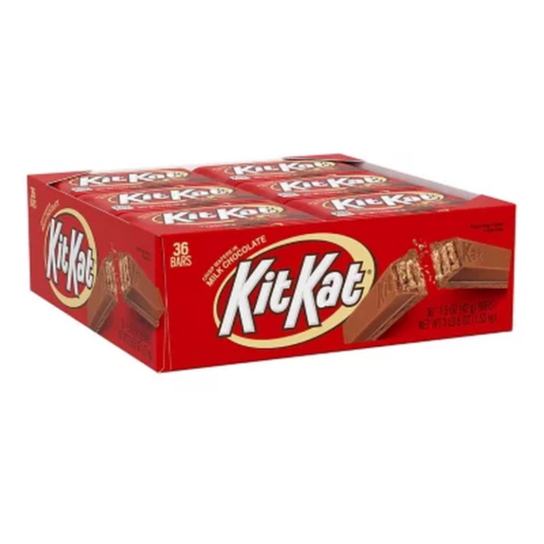 KIT KAT Milk Chocolate Individually Wrapped, Bulk Wafer Candy Bars (1.5 oz., 36 ct.)