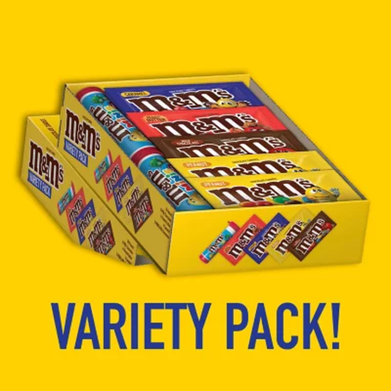 M&M'S Chocolate Candy Assorted Full Size Bulk Variety Box (30 ct.)