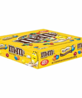 M&M'S Peanut Milk Chocolate Full Size Bulk Candy (1.74 Oz., 48 Ct.)