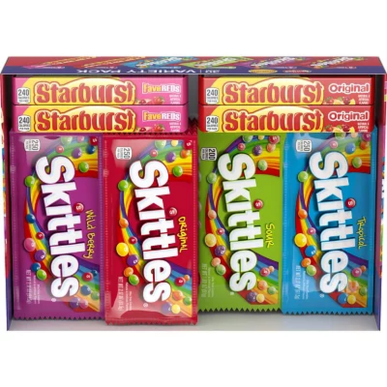 Starburst and Skittles Chewy Candy Variety Box (30 Ct.)
